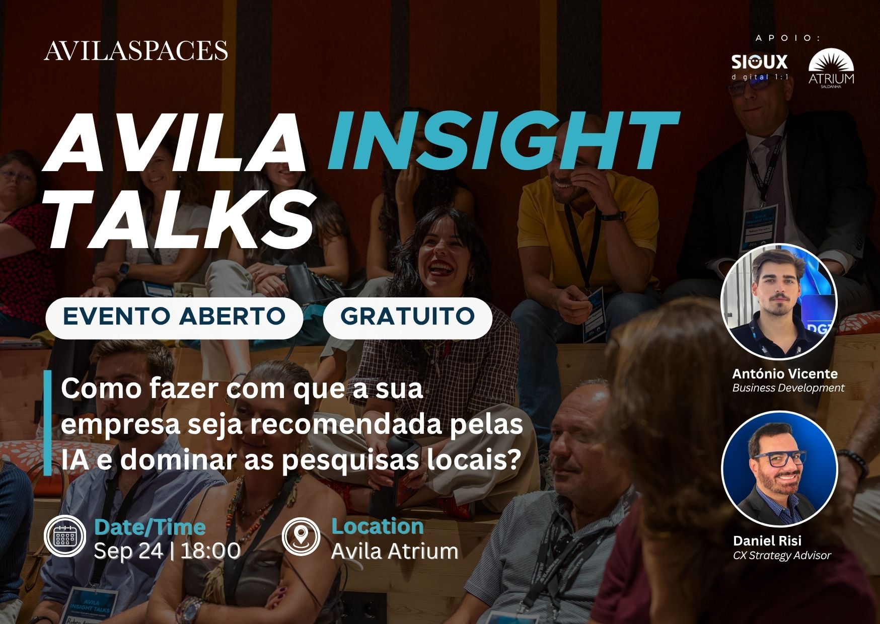 Avila Insight Talks: Como fazer com que a sua empresa seja recomendada pelas IA e dominar as pesquisas locais?